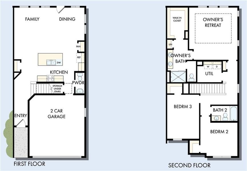 2D floor plan layout of this home in Grandview Terrace, Canton, GA (Image 4).