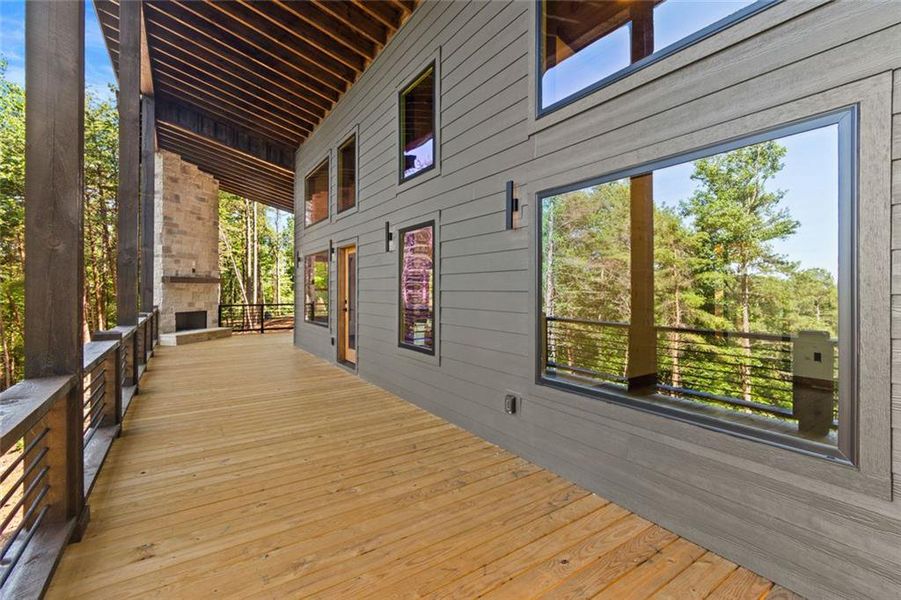 Exterior details and patio area of a home in , Talking Rock (Image 29).
