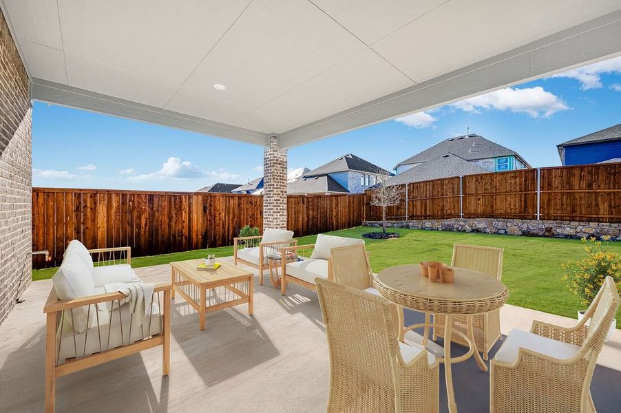 Furnished interior view inside a new home in South Oak 60s, Lakewood Village (Image 8).