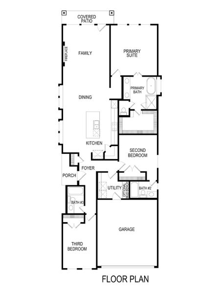 2D floor plan layout for the Cooke F by First Texas Homes in The Villages of Hurricane Creek, Anna, TX (Image 3). 2D floor plan layout for the Cooke F by First Texas Homes in The Villages of Hurricane Creek, Anna, TX (Image 3).