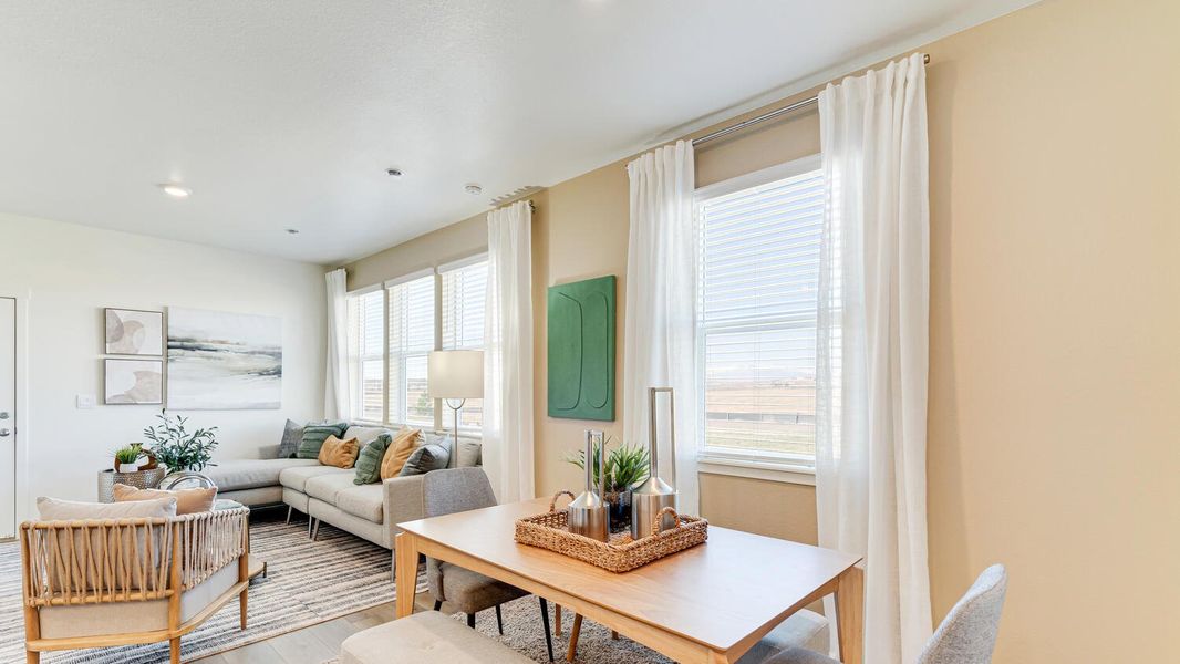 Furnished interior view inside a new home in Revere at Johnstown, Johnstown (Image 8). Furnished interior view inside a new home in Revere at Johnstown, Johnstown (Image 8).