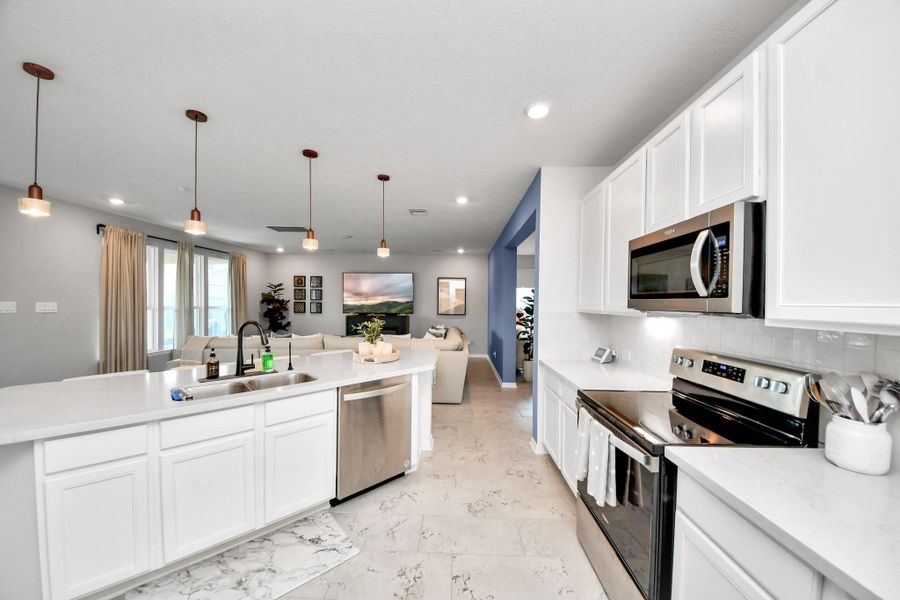 Furnished interior view inside a new home in , Cypress (Image 42).
