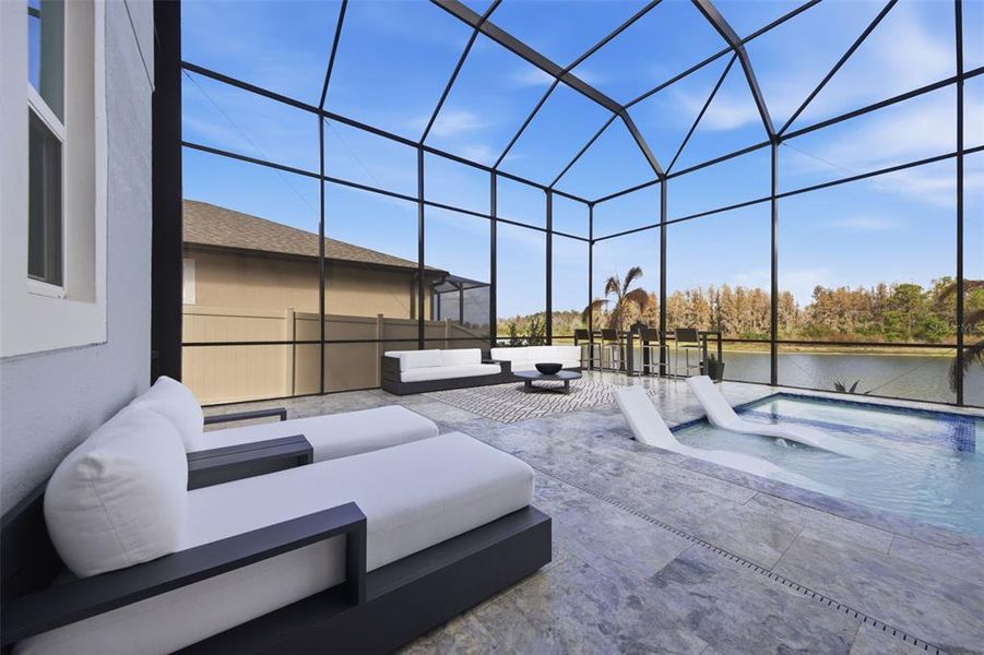 Exterior details and patio area of a home in Whispering Oaks Preserve, Wesley Chapel (Image 30). Exterior details and patio area of a home in Whispering Oaks Preserve, Wesley Chapel (Image 30).