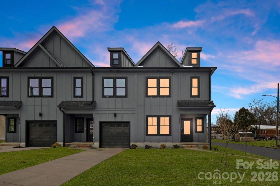 Front exterior of a new home in , Charlotte, NC, highlighting curb appeal (Image 27).