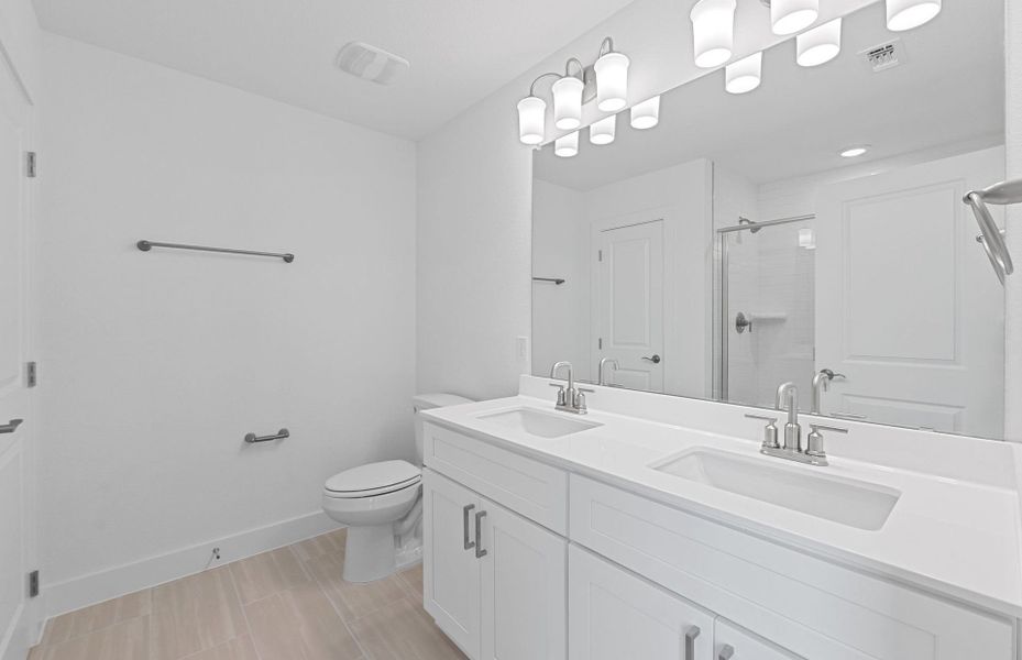 Furnished interior view inside a new home in Crosswinds, Kyle (Image 7).