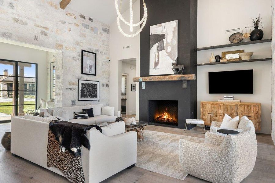 Furnished interior view inside a new home in , Spicewood (Image 15).