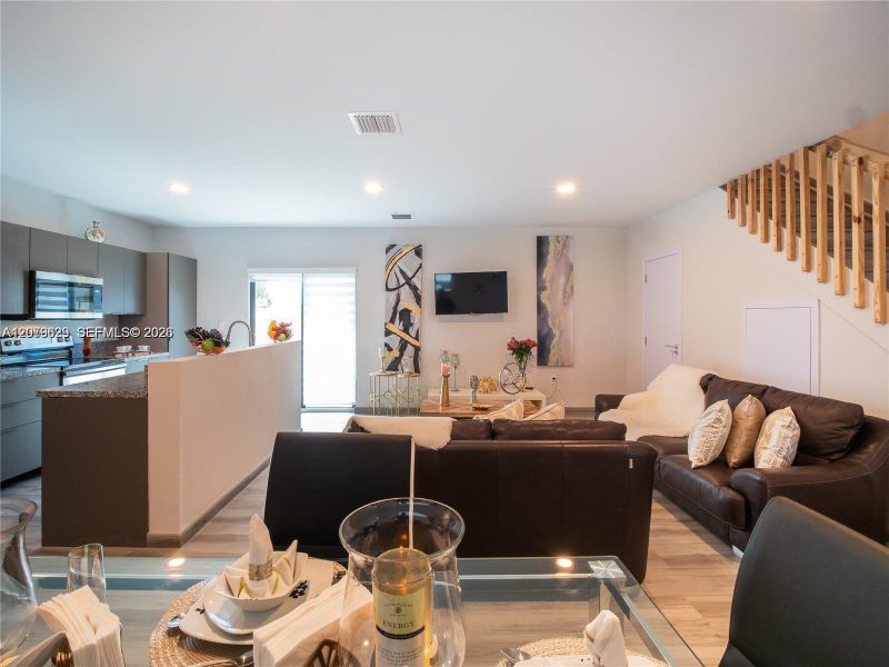 Furnished interior view inside a new home in , Florida City (Image 4). Furnished interior view inside a new home in , Florida City (Image 4).
