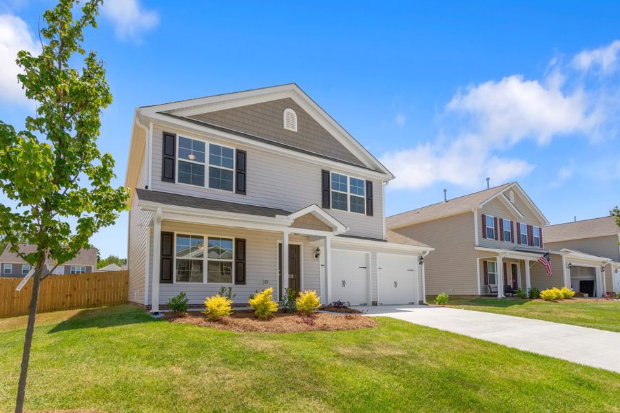 Representative exterior photo of a completed home built from the Dayton by Keystone Homes NC in The Wilcox, Greensboro, NC (Image 33).