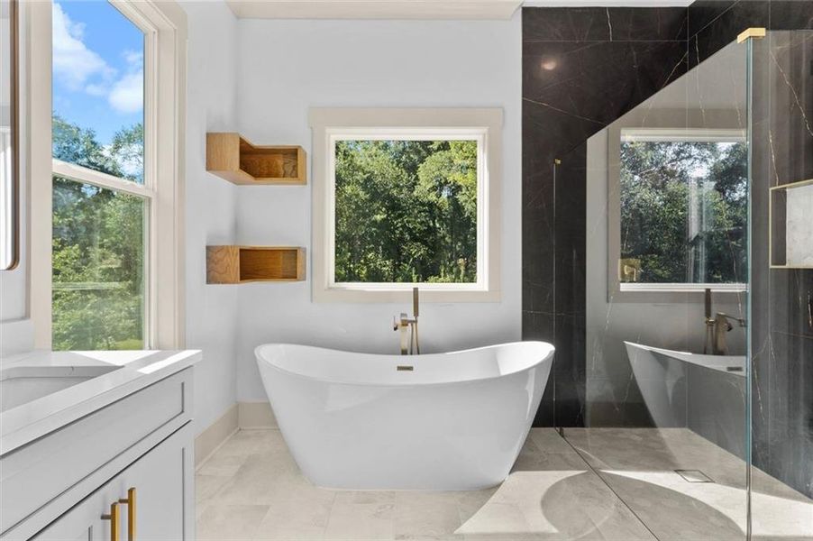 Furnished interior view inside a new home in , Powder Springs (Image 10).