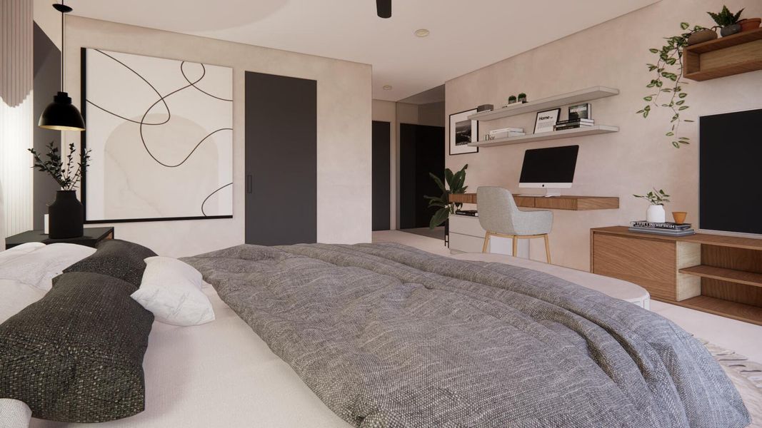 Furnished interior view inside a new home in , Boca Raton (Image 9). Furnished interior view inside a new home in , Boca Raton (Image 9).