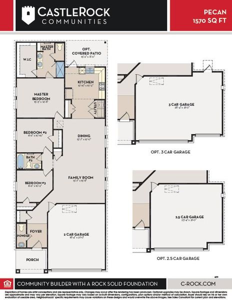 2D floor plan layout of this home in Windrose Green, Angleton, TX (Image 6).