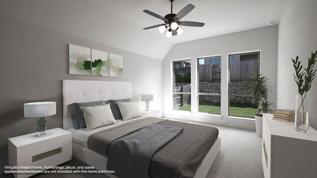 Furnished interior view inside a new home in Crosswinds, Kyle (Image 6).