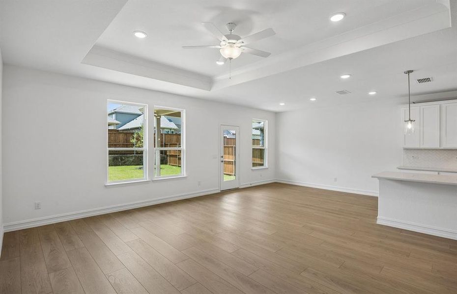 Open concept throughout main living areas