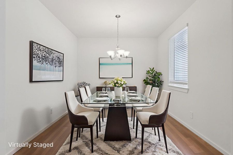 Furnished interior view inside a new home in Pine Lake Cove - Traditional Series, Montgomery (Image 3).