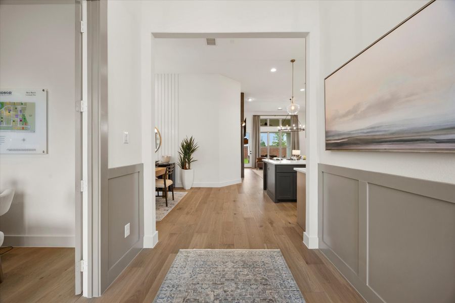 Representative furnished interior of a home built from the Marshall by Windsor Homes in Anna Town Square, Anna (Image 7).