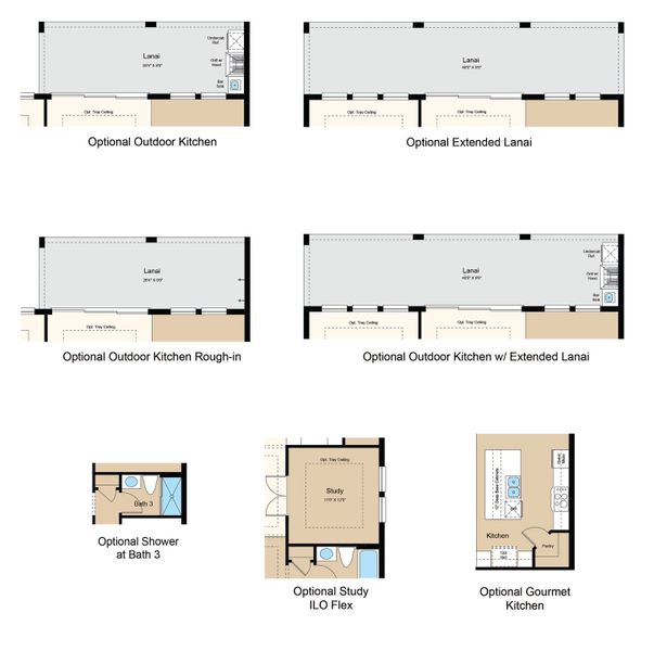 2D floor plan layout of this home in Skye Ranch Community Group Page, Sarasota, FL (Image 7).