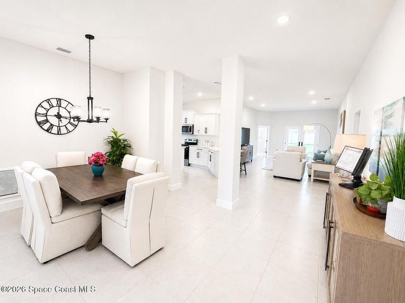 Furnished interior view inside a new home in St. John's Preserve, Palm Bay (Image 7).