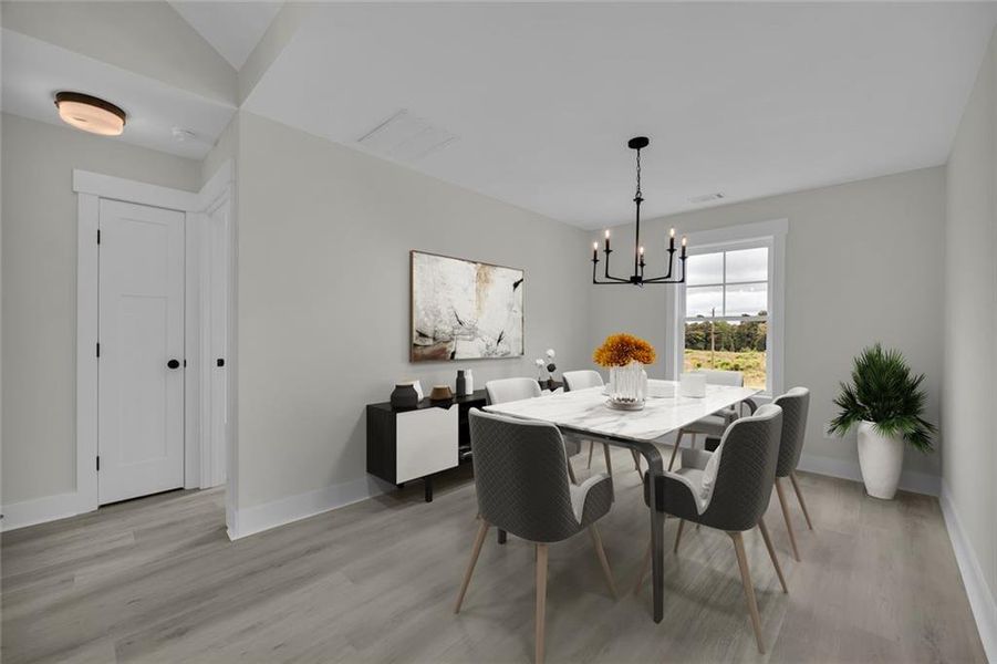 Furnished interior view inside a new home in , Toccoa (Image 12).