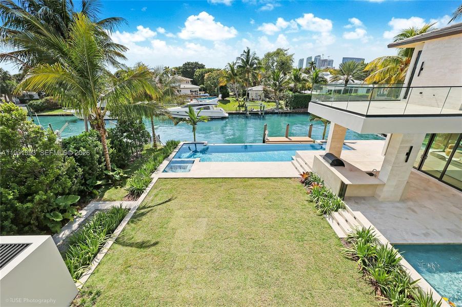 Exterior details and patio area of a home in , Miami (Image 19). Exterior details and patio area of a home in , Miami (Image 19).