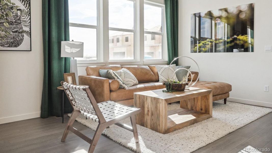 Furnished interior view inside a new home in Settlers Crossing, Commerce City (Image 7). Furnished interior view inside a new home in Settlers Crossing, Commerce City (Image 7).