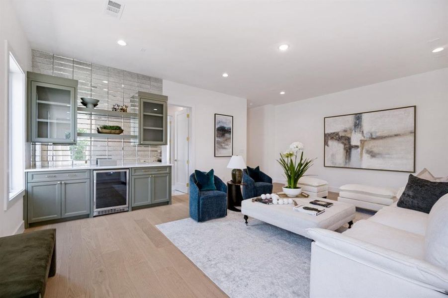 Furnished interior view inside a new home in , Dallas (Image 22).