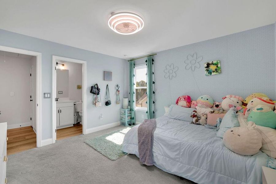 Furnished interior view inside a new home in , Flowery Branch (Image 35).