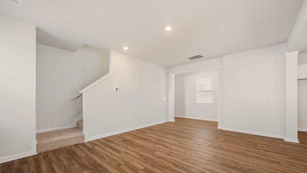 Representative unfurnished interior of a home built from the Somerset by D.R. Horton in Oakchase at Hampton, Hampton (Image 15).