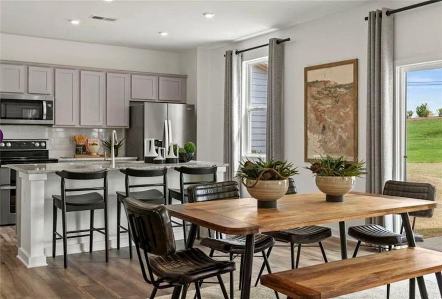 Furnished interior view inside a new home in Reserve at Gum Springs, Jefferson (Image 10).