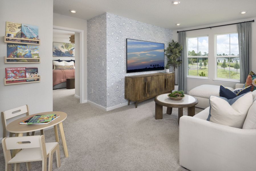Representative furnished interior of a home built from the Arden by Mattamy Homes in RiverTown, St. Johns (Image 12).