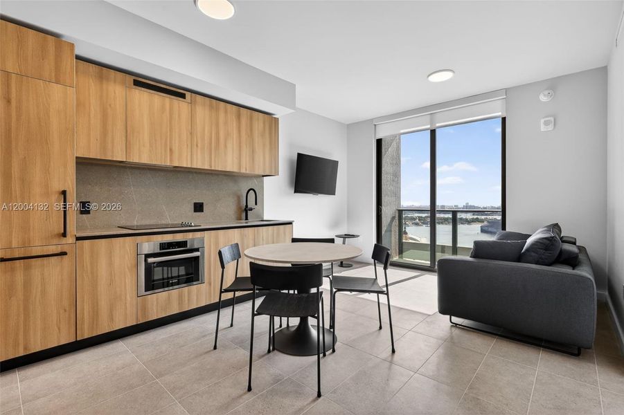 Furnished interior view inside a new home in , Miami (Image 11).