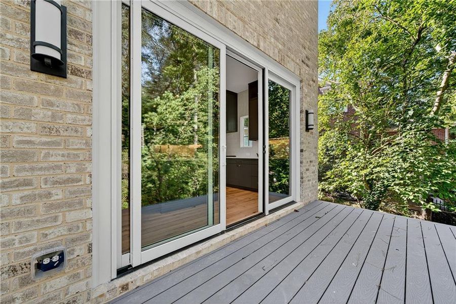 Exterior details and patio area of a home in , Atlanta (Image 35).