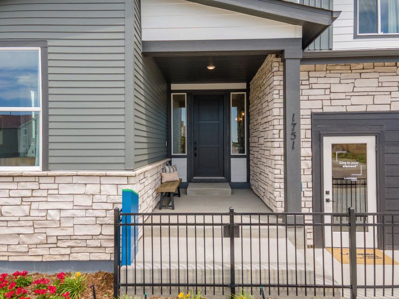 Representative exterior photo of a completed home built from the Jansen by Landsea Homes in Cherry Meadows, Brighton, CO (Image 21).