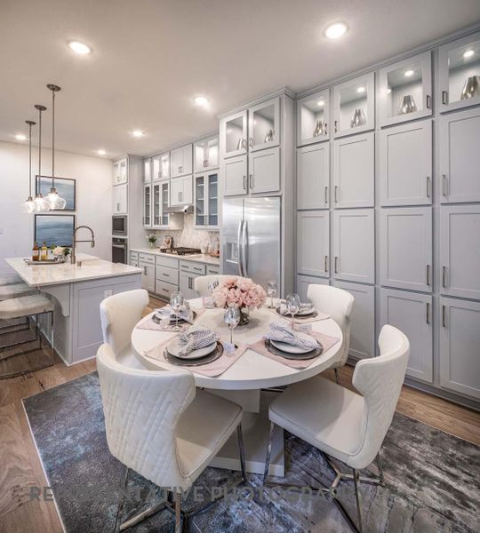 Furnished interior view inside a new home in Bridgeland, Cypress (Image 9).