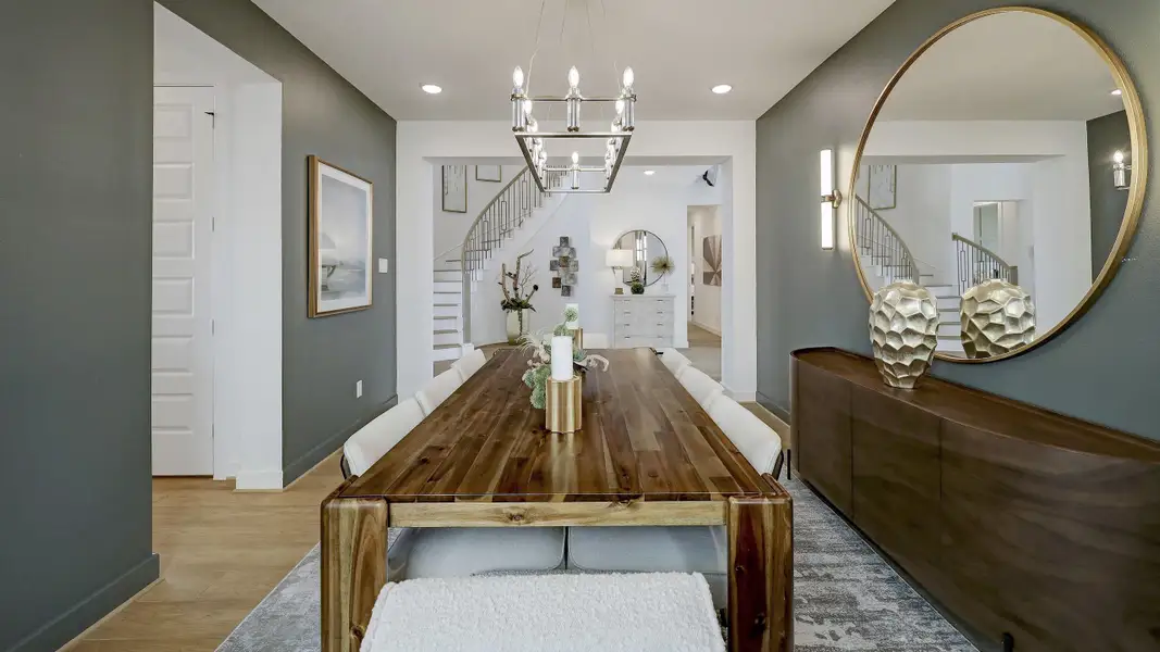 Furnished interior view inside a new home in Legacy, League City (Image 4).