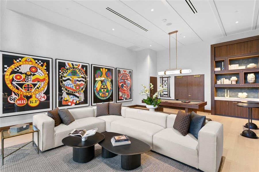 Furnished interior view inside a new home in , Tampa (Image 58).