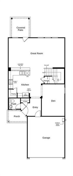 This floor plan features 3 bedrooms, 2 full baths, 1 half bath and over 2,300 square feet of living space.