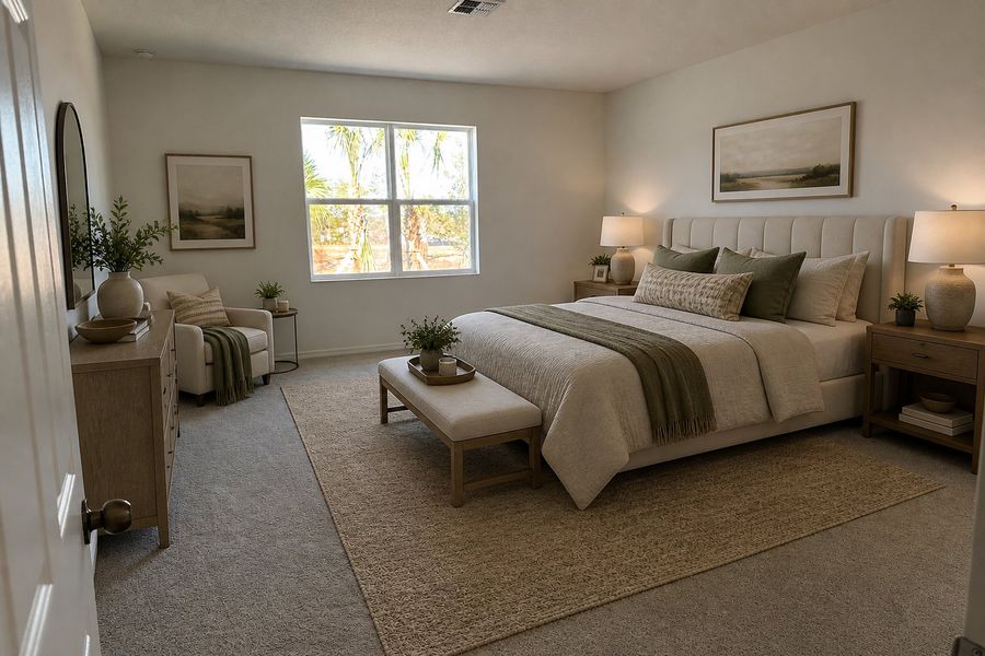 Elegant Primary Bedroom in Central Florida Home