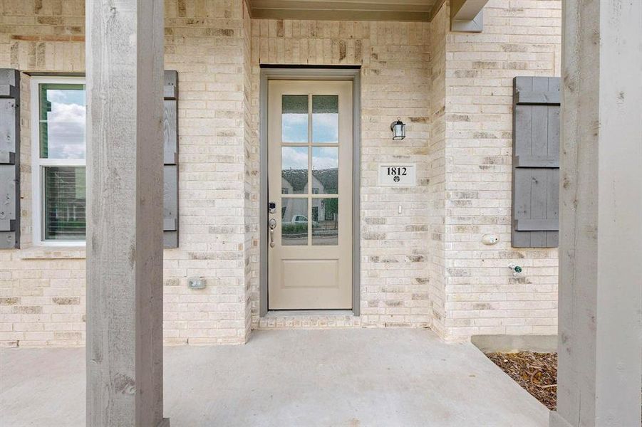 Exterior details and patio area of a home in Solterra Texas, Mesquite (Image 3).
