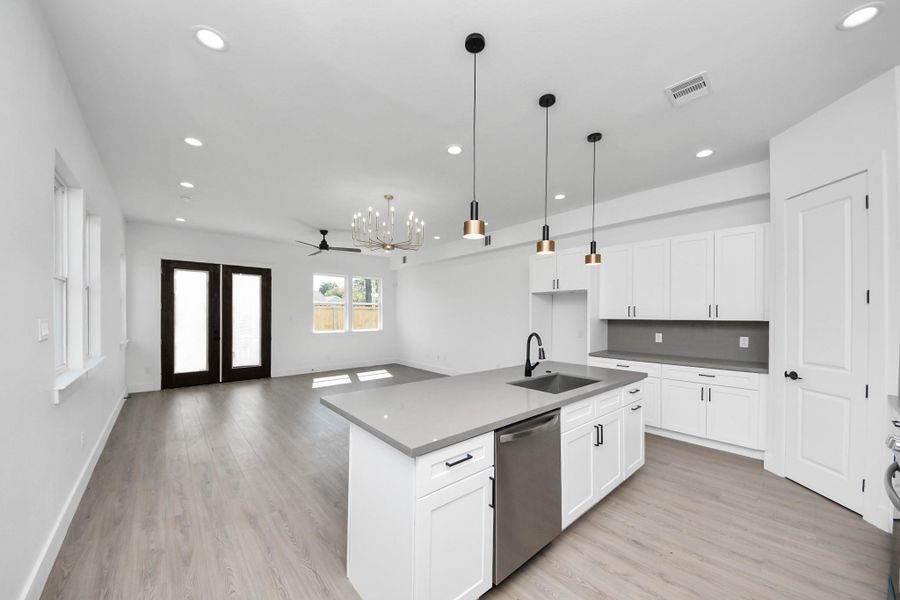 Furnished interior view inside a new home in , Houston (Image 11).