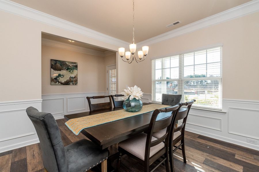 Furnished interior view inside a new home in The Oaks, Clarksville (Image 4).