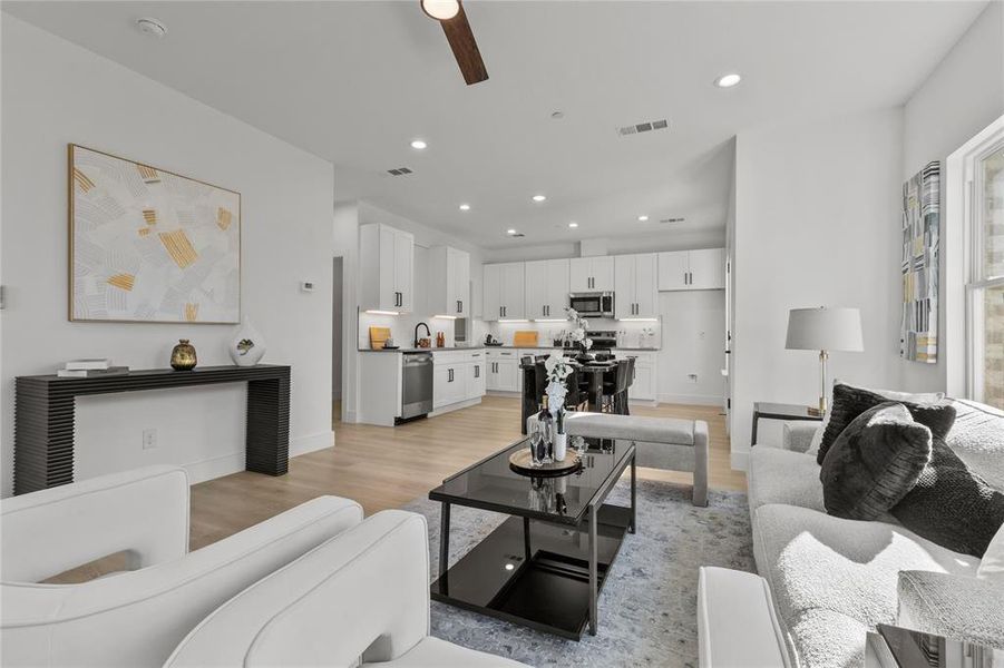 Furnished interior view inside a new home in , Grand Prairie (Image 12).