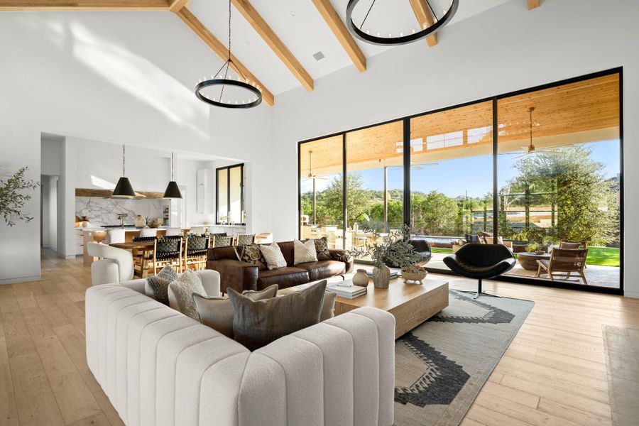 Furnished interior view inside a new home in , Spicewood (Image 36).