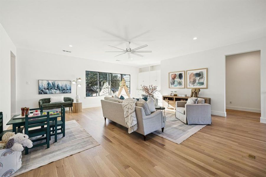 Furnished interior view inside a new home in , Dallas (Image 29).