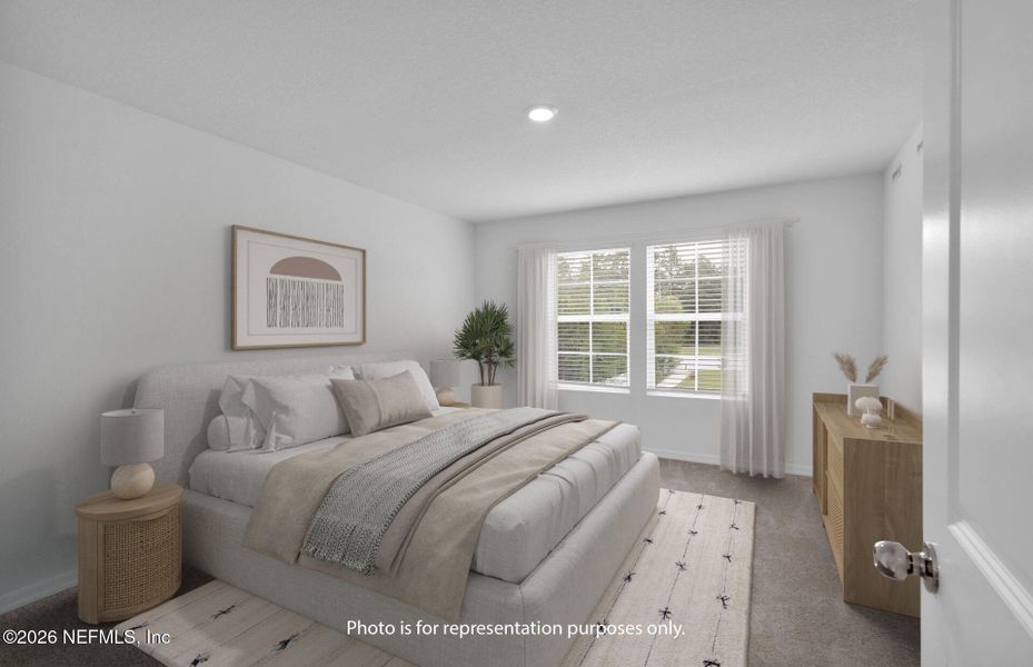 Furnished interior view inside a new home in , Jacksonville (Image 12).