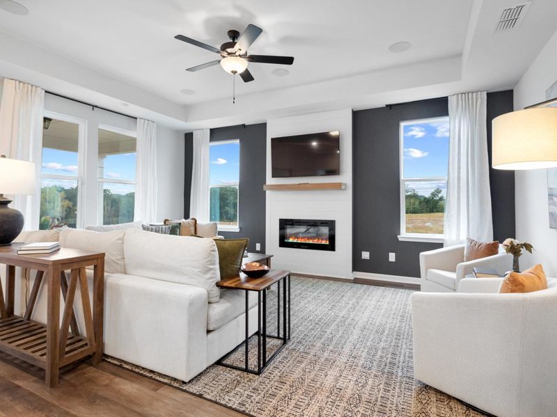 Representative furnished interior of a home built from the The Edison C by Davidson Homes LLC in Kelly Preserve, Loganville (Image 13).