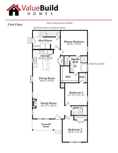2D floor plan layout of this home in , Connelly Springs, NC (Image 4).