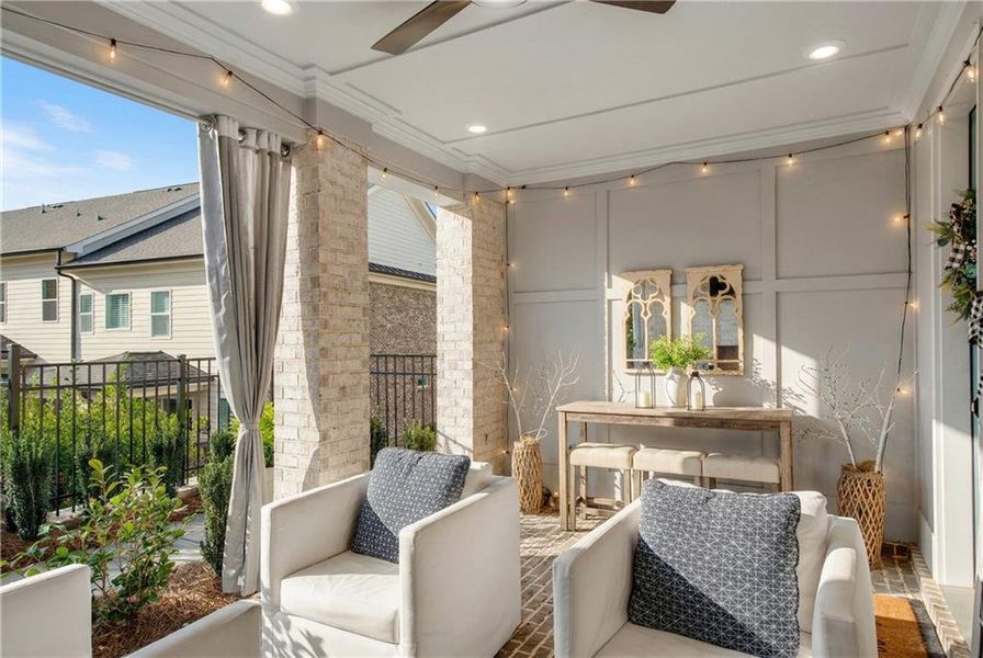 Furnished interior view inside a new home in , Peachtree Corners (Image 47).