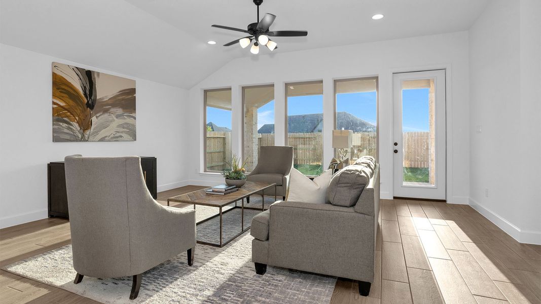 Furnished interior view inside a new home in Artavia, Conroe (Image 5).