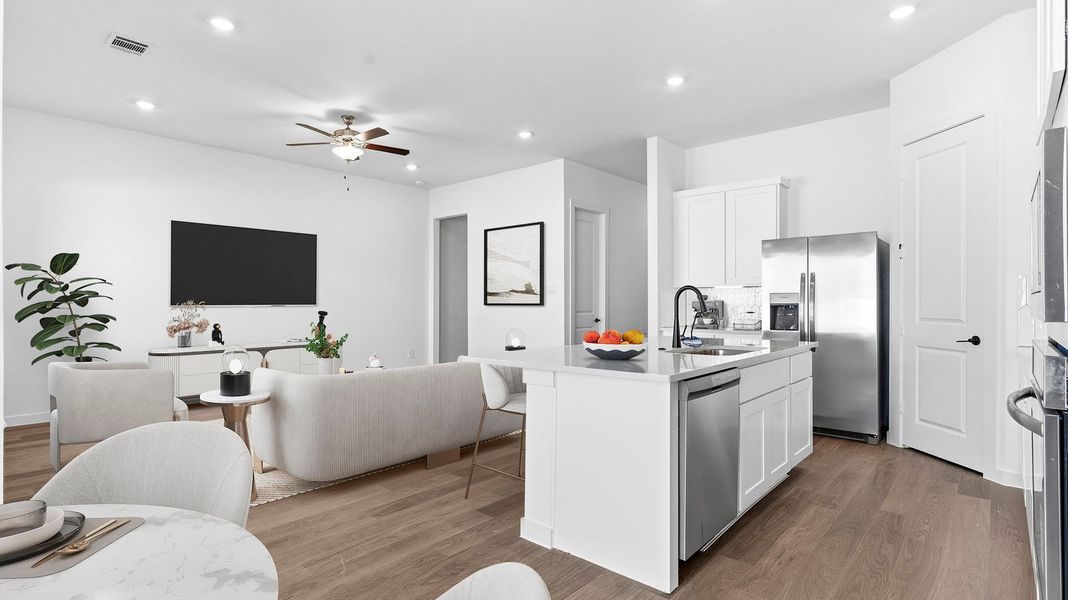 Furnished interior view inside a new home in Davis Harbor, League City (Image 6).
