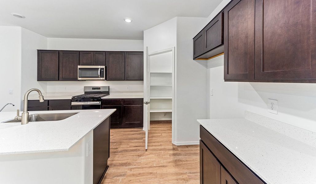 Representative furnished interior of a home built from the Dalea by D.R. Horton in Hanson Ridge, Vail (Image 8).